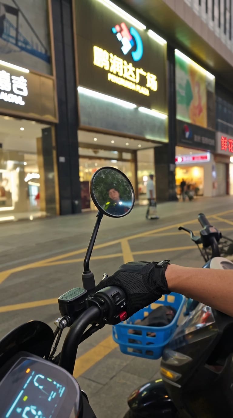 后视镜的暗影