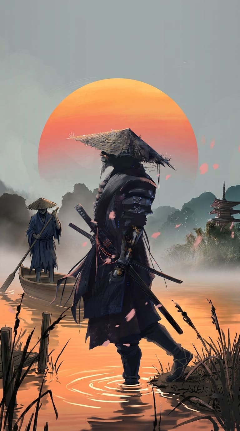 渡舟临岸