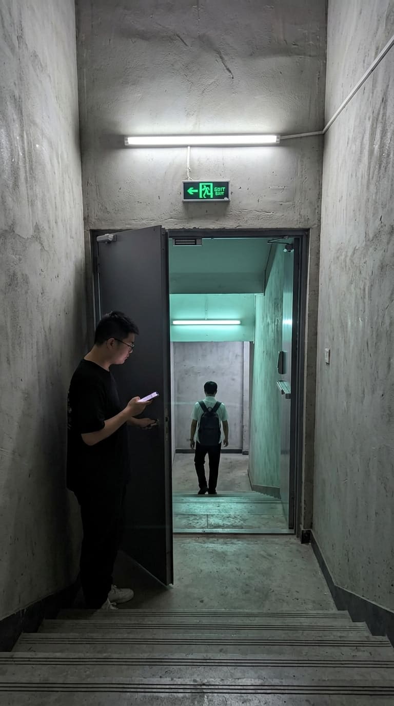 地下消防梯道口