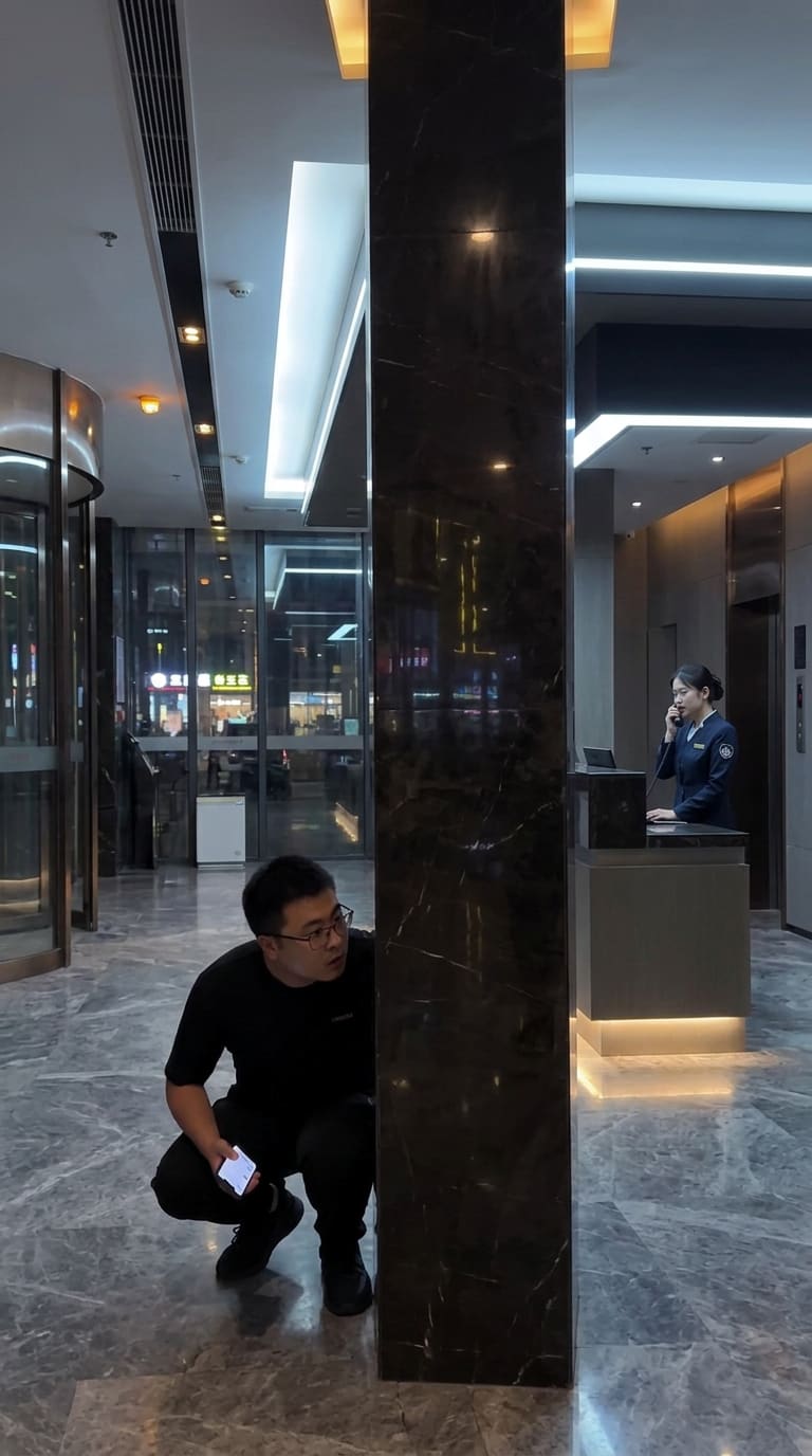 潜入酒店大堂