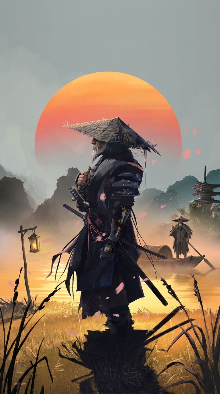 渡舟破晓雾