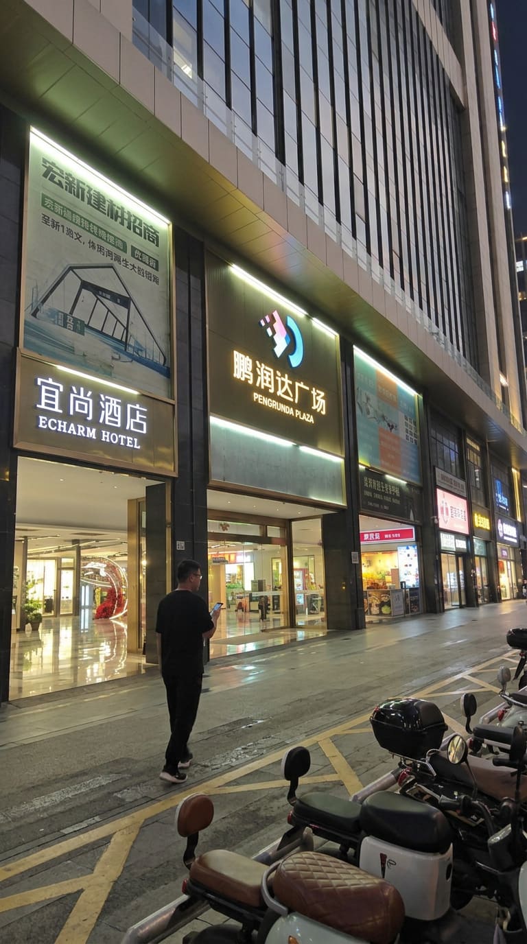广场大堂门前